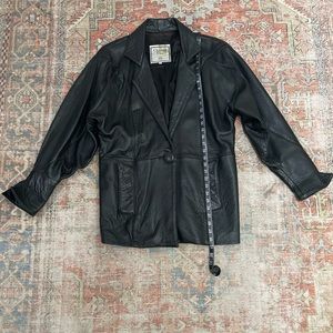 Vintage Christian Dior leather jacket